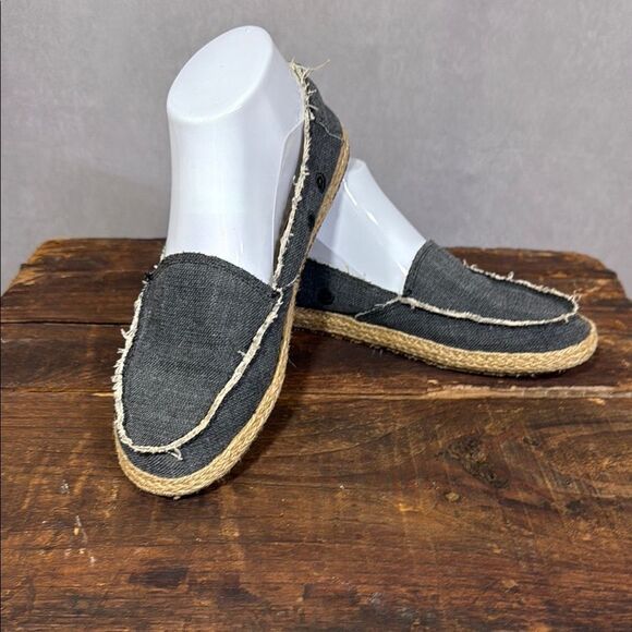 Sanuk Charcoal Gray Slip-On Sidewalk Surfer Size 7 - Picture 11 of 11